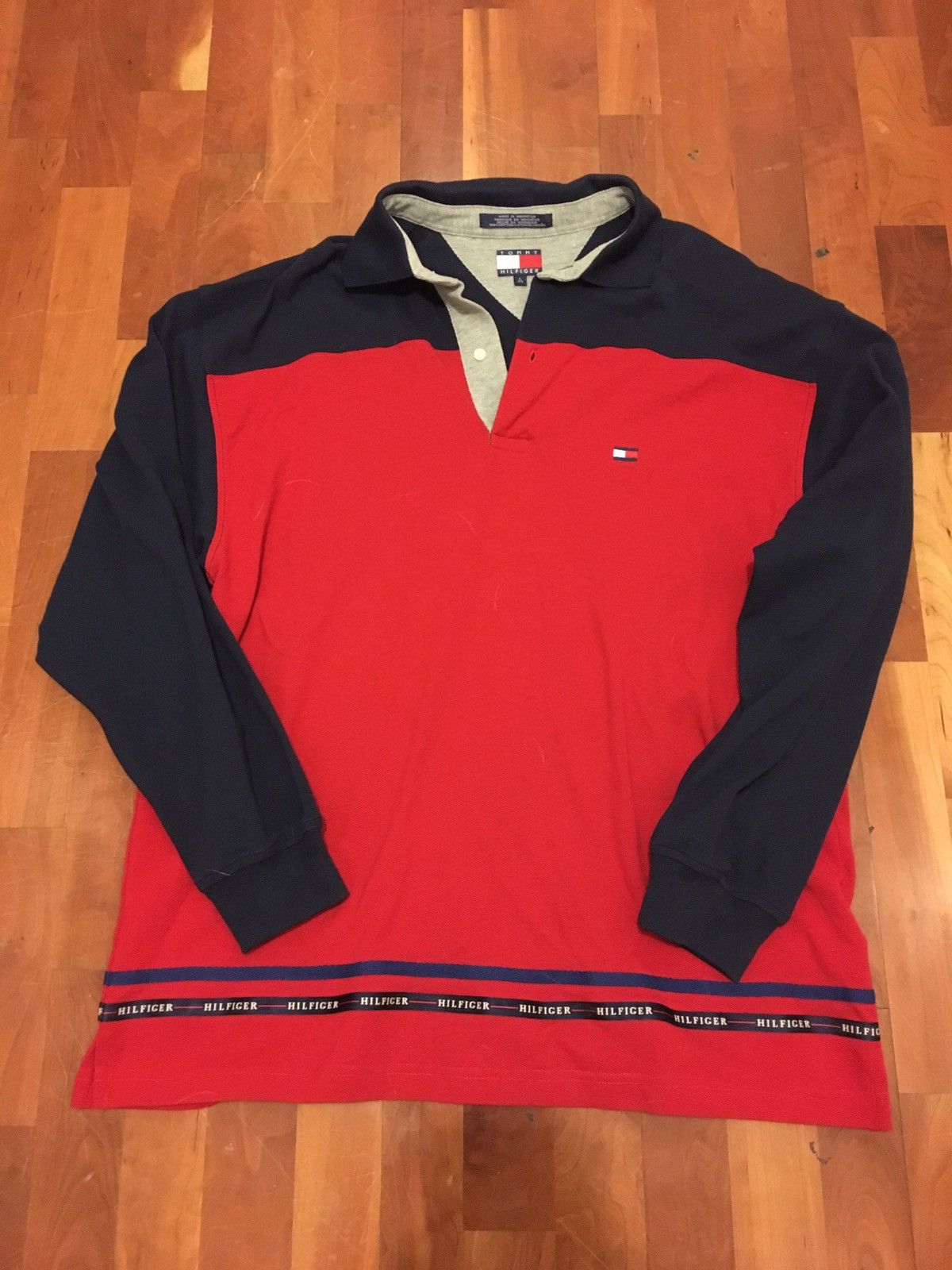 Tommy Hilfiger × Vintage Vintage Tommy Hilfiger Long Sleeve Shirt Size US L / EU 52-54 / 3 - 1 Thumbnail