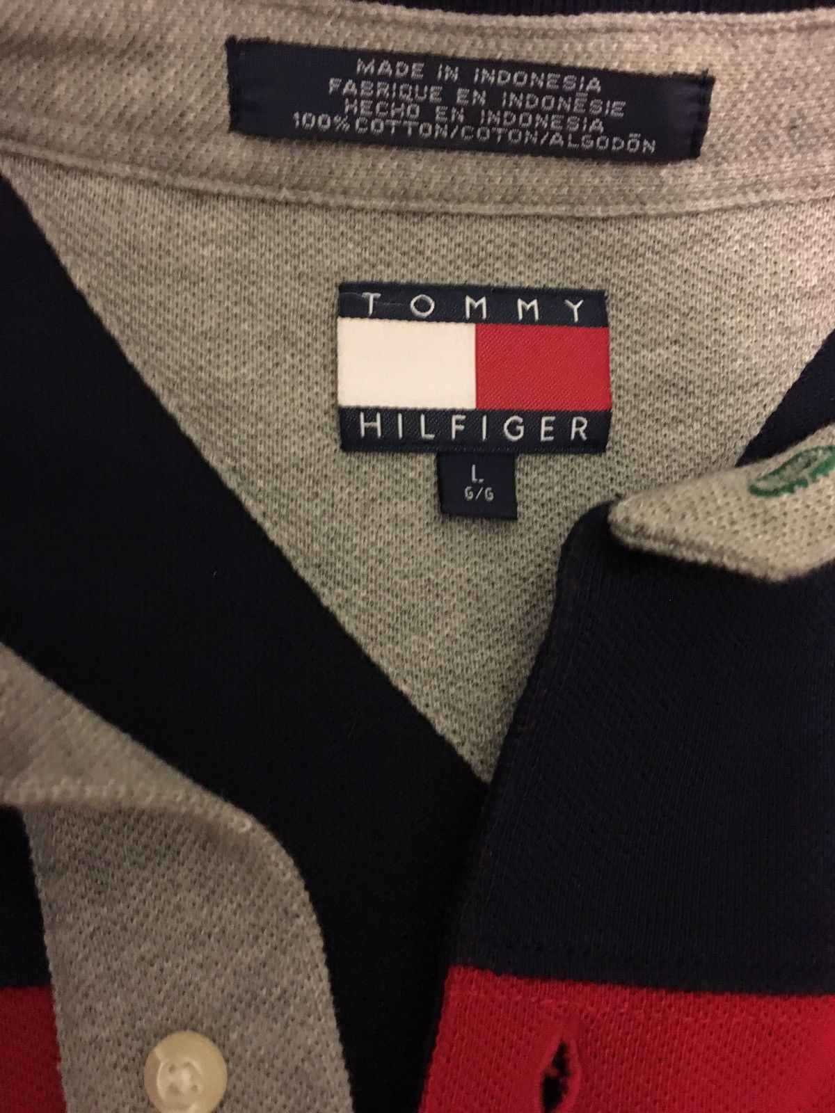 Tommy Hilfiger × Vintage Vintage Tommy Hilfiger Long Sleeve Shirt Size US L / EU 52-54 / 3 - 5 Thumbnail