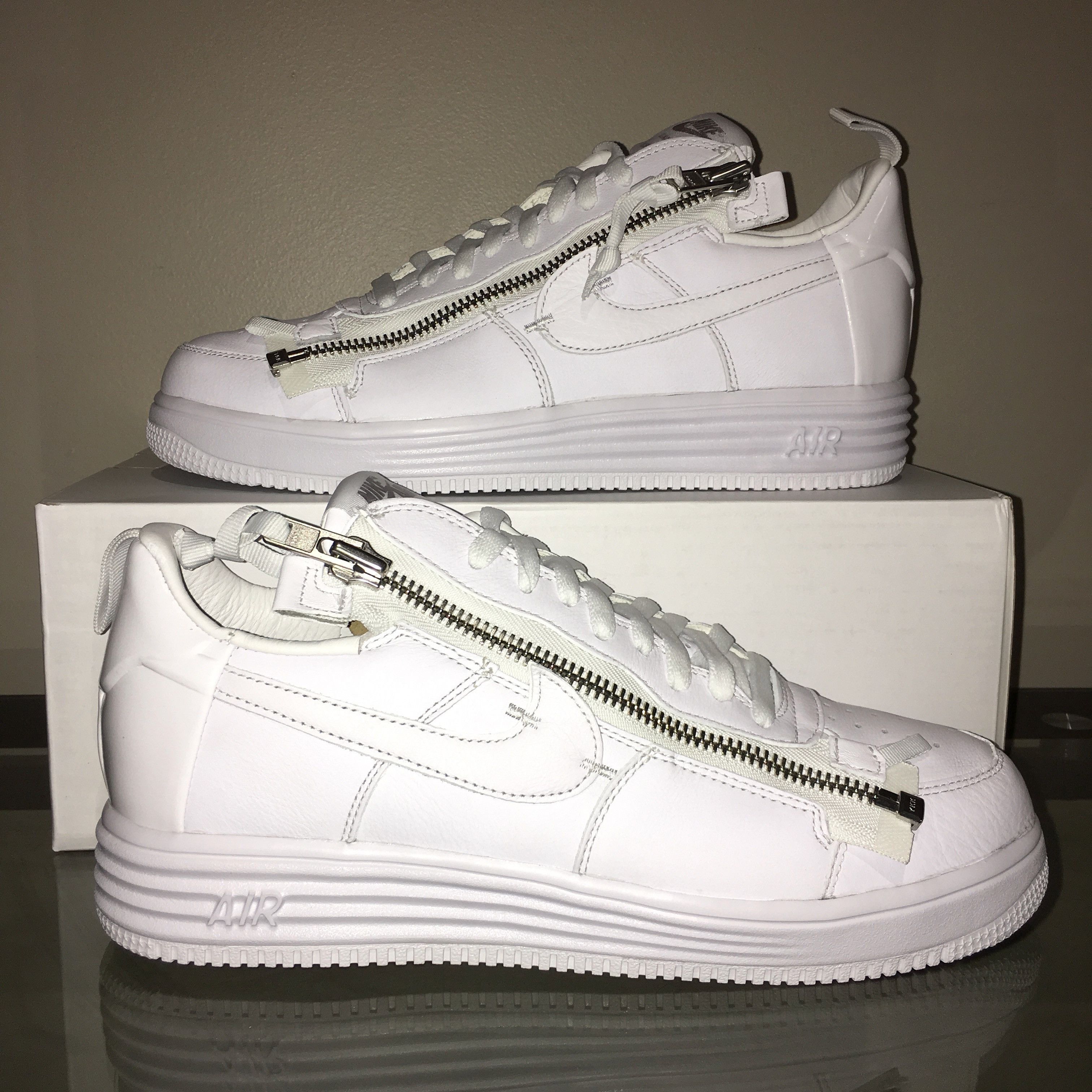 White Air Force Low Zipper Acronym × Nike Acronym Nike Air Force 