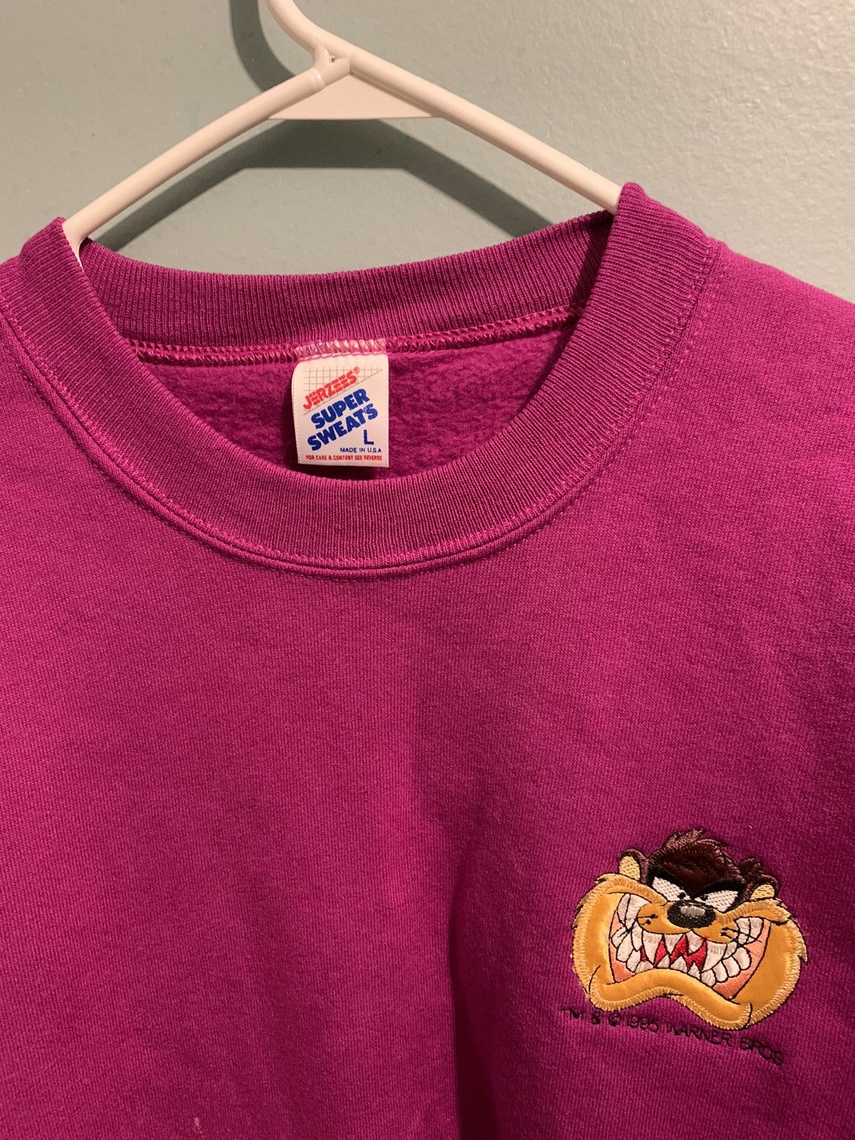 Vintage × Warner Bros Vintage Taz sweater Size US L / EU 52-54 / 3 - 1 Thumbnail