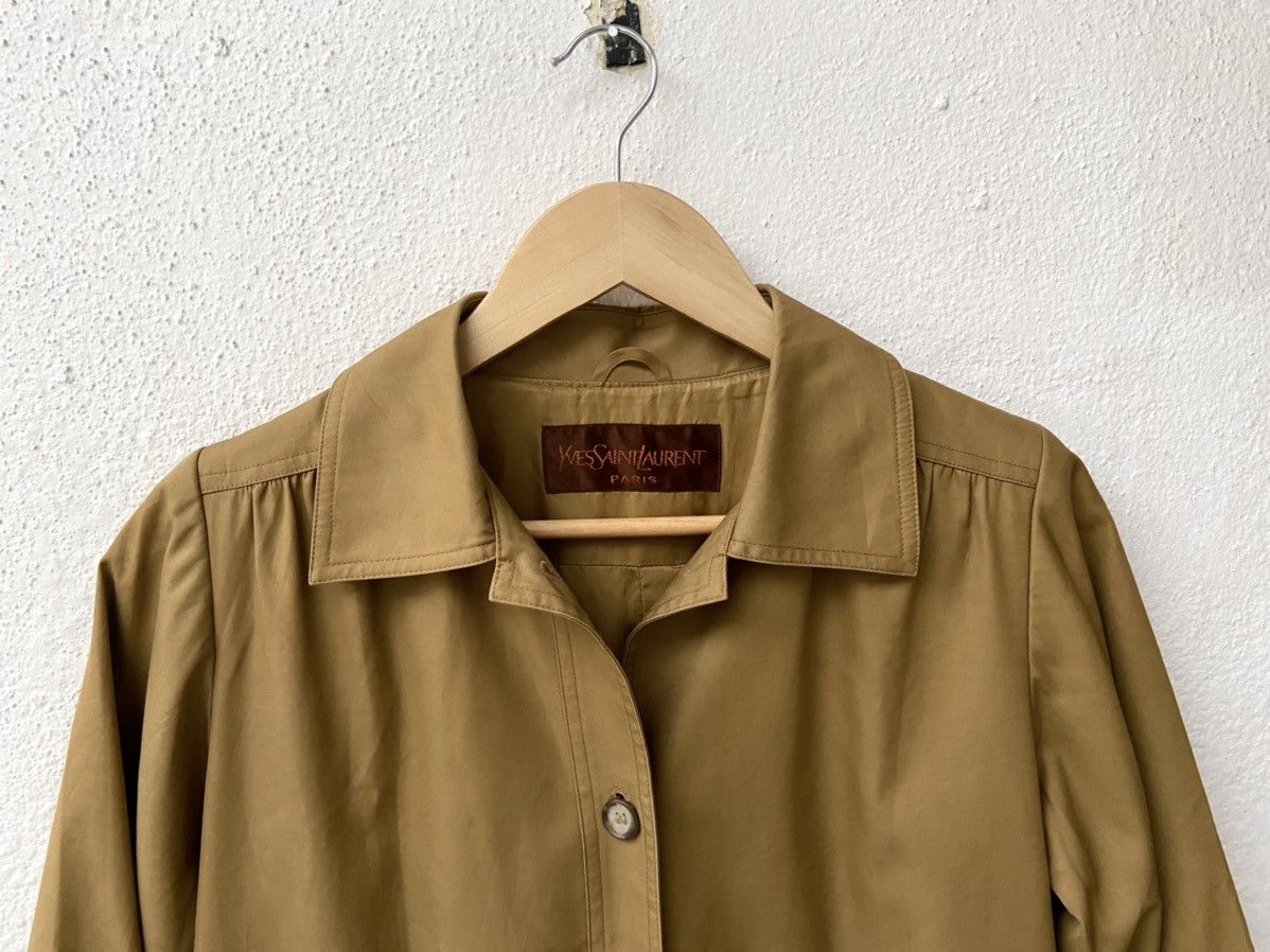 Yves Saint Laurent Yves Saint Lauren single breasted trench coat Size M / US 6-8 / IT 42-44 - 4 Thumbnail