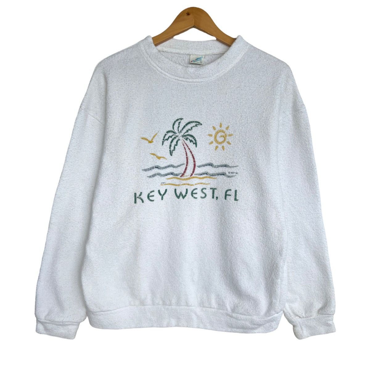 Vintage 90s Key West Island Fleece Sweater