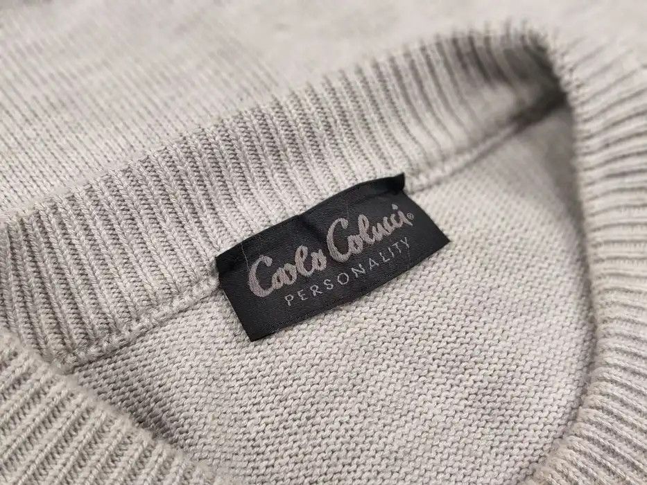Carlo Colucci Vintage 90's Carlo Colucci Gray Japan Pattern Knit Sweater Size US L / EU 52-54 / 3 - 8 Thumbnail