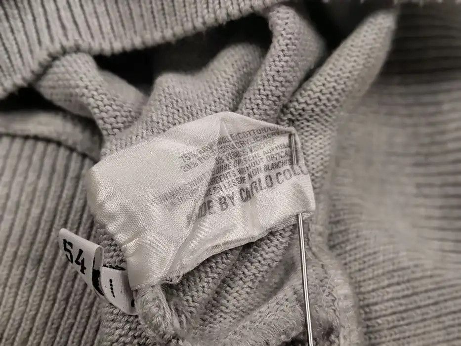 Carlo Colucci Vintage 90's Carlo Colucci Gray Japan Pattern Knit Sweater Size US L / EU 52-54 / 3 - 9 Thumbnail