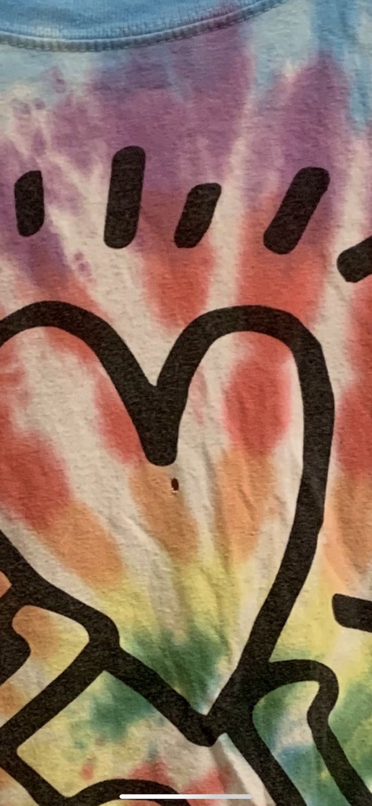 Vintage Vintage Keith sharing tye dye heart tee Size US M / EU 48-50 / 2 - 2 Thumbnail