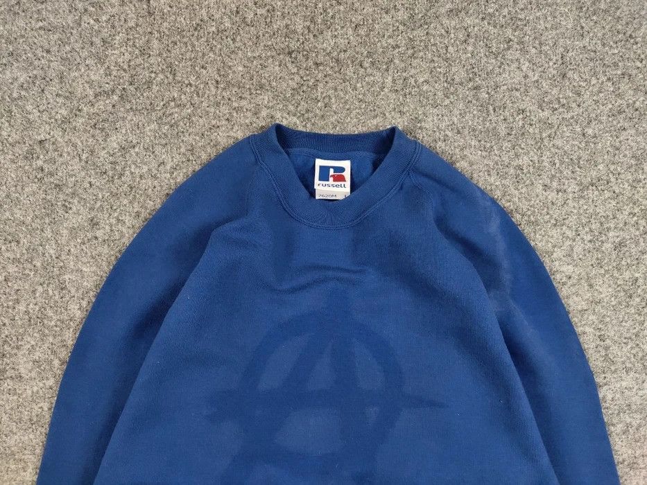 Russell Athletic Vintage 90s Russell Sun Faded "Anarchy" Crewneck Sweatshirt Size US XL / EU 56 / 4 - 3 Thumbnail