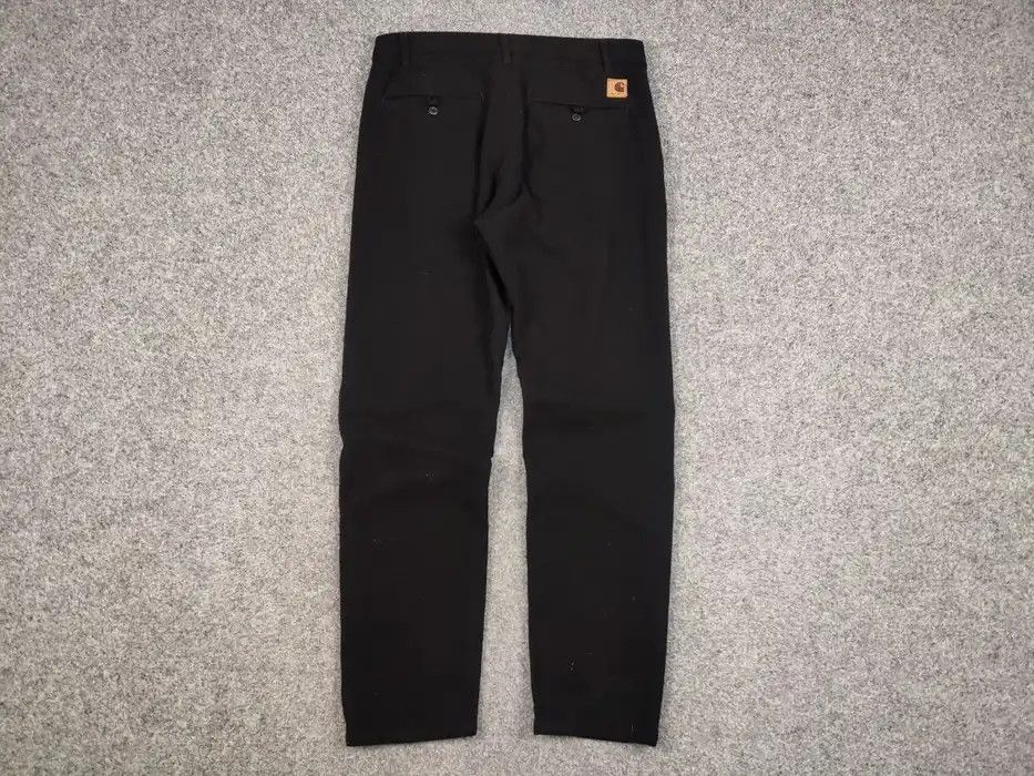 Carhartt Carhartt Wip Nevada Chino Black Wool Pants Patch Logo Size US 34 / EU 50 - 6 Thumbnail