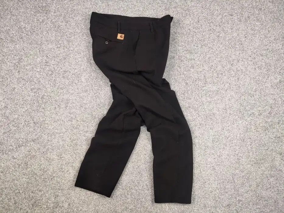 Carhartt Carhartt Wip Nevada Chino Black Wool Pants Patch Logo Size US 34 / EU 50 - 7 Thumbnail