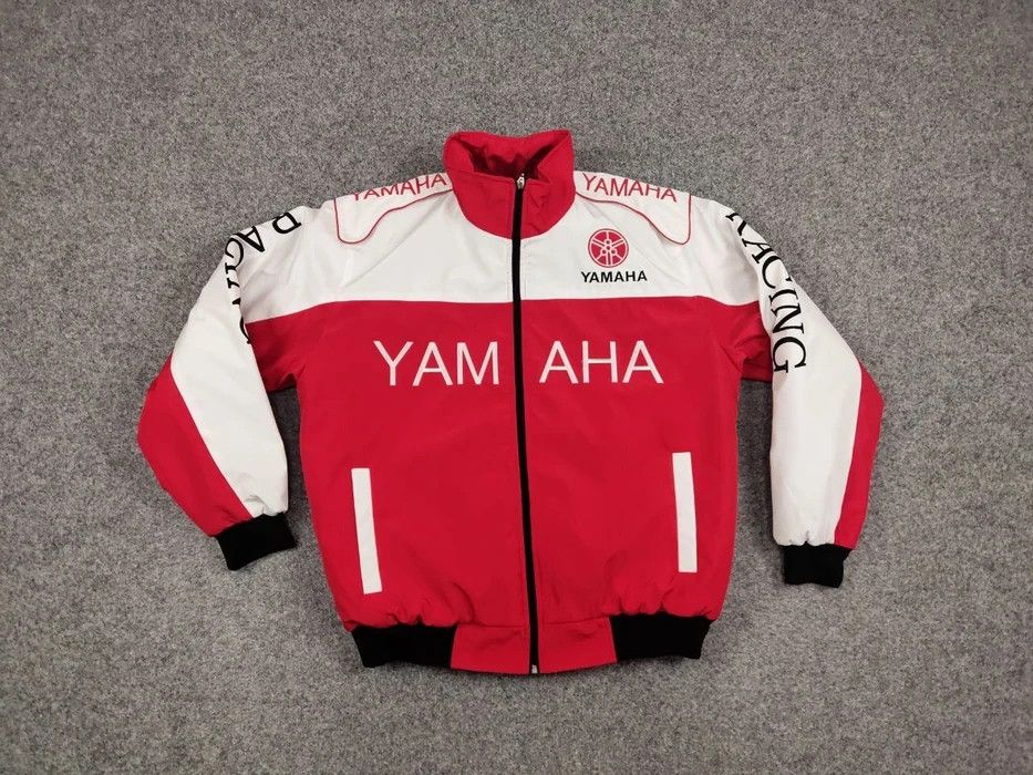 Yamaha Vintage 90's Yamaha Racing red logo padded Casual Jacket Size US L / EU 52-54 / 3 - 5 Thumbnail