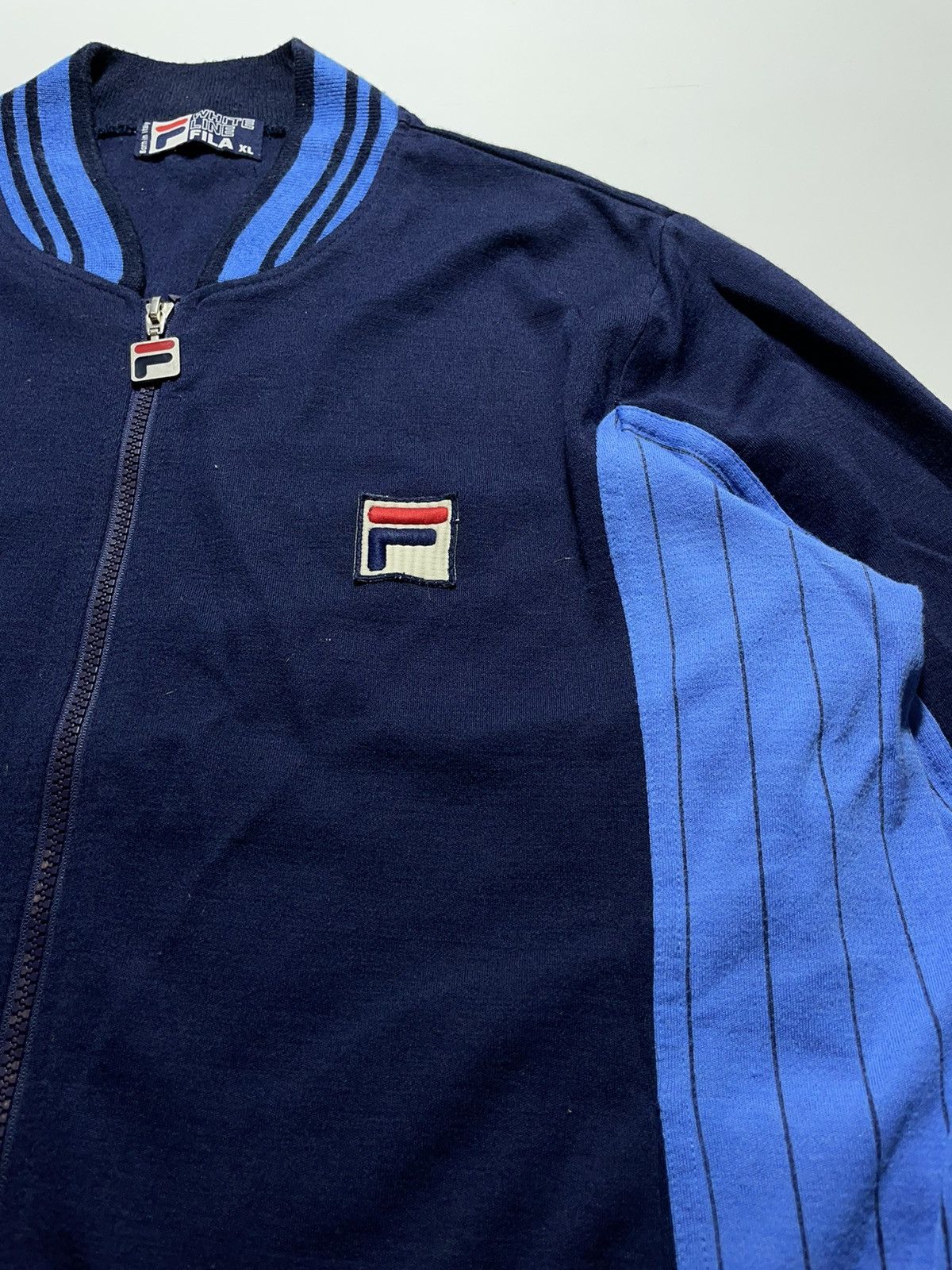 Fila Fila White Line Vintage Track Jacket Size US XL / EU 56 / 4 - 3 Thumbnail