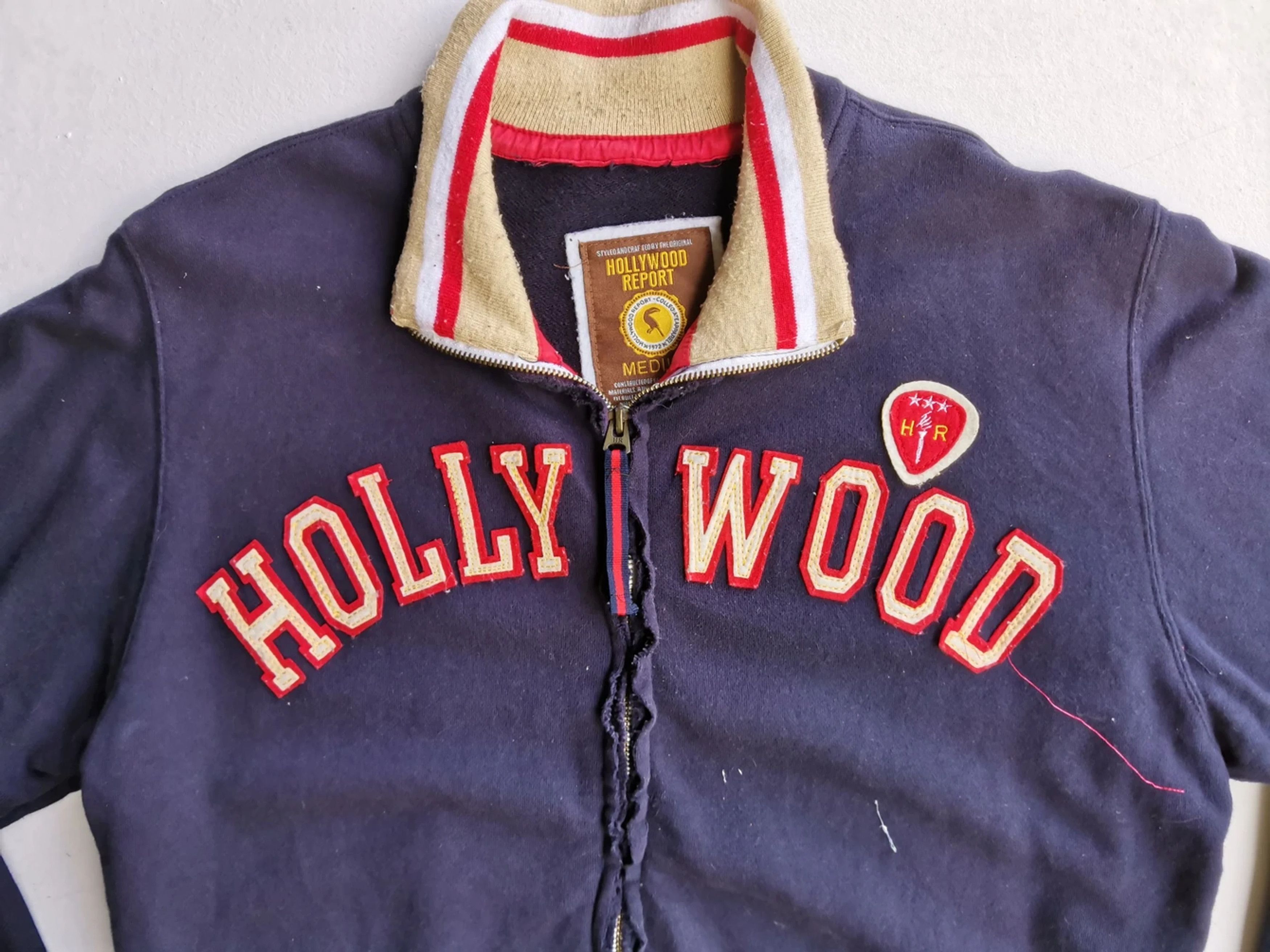 Japanese Brand Rare!!! Hollywood Report Zipper Sweaters Size US M / EU 48-50 / 2 - 10 Thumbnail