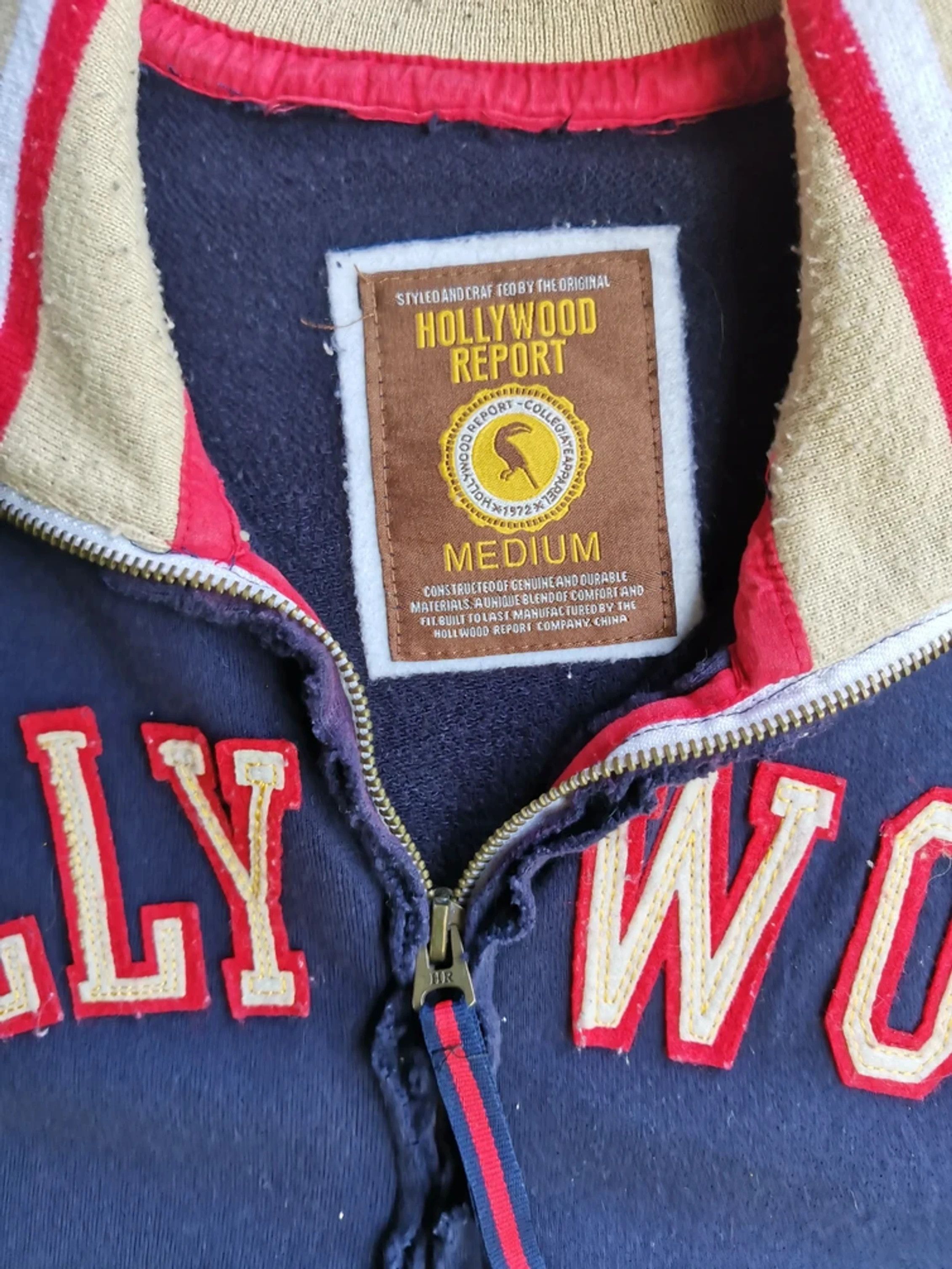 Japanese Brand Rare!!! Hollywood Report Zipper Sweaters Size US M / EU 48-50 / 2 - 7 Thumbnail