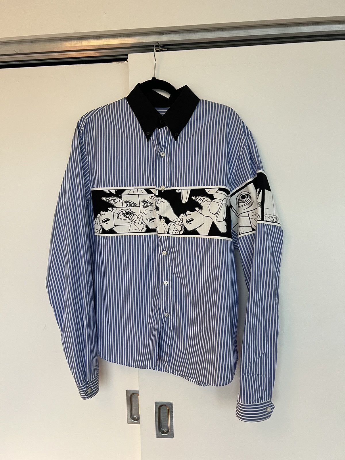 Prada S/S'18 James Jean Comic Striped Shirt | Grailed