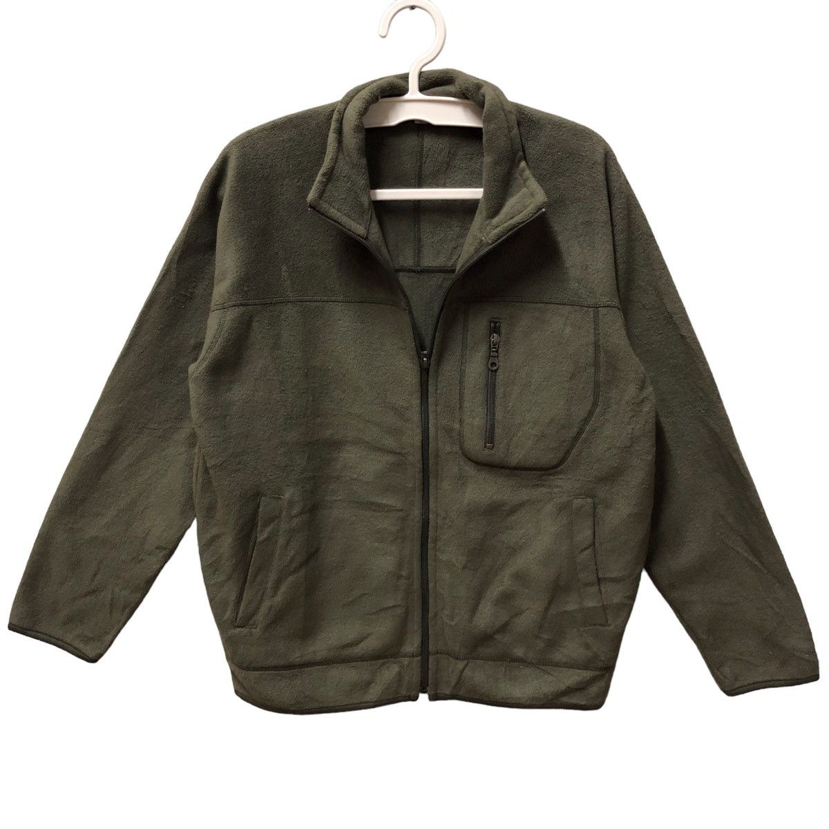 Uniqlo fleece green classic half zip