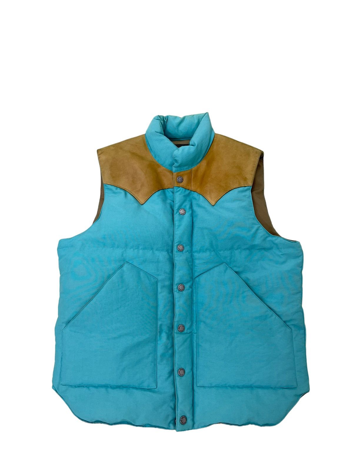 Sugar Cane Down Vest Jacket Sugar Cane Leather Part Westerner 4🟩4 Size US M / EU 48-50 / 2 - 1 Thumbnail