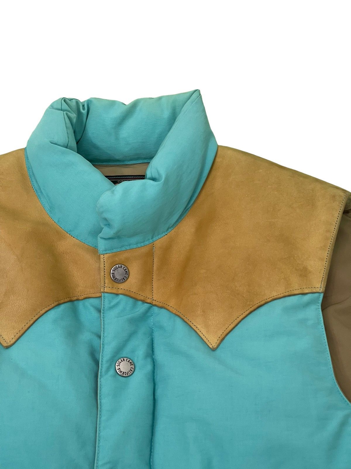 Sugar Cane Down Vest Jacket Sugar Cane Leather Part Westerner 4🟩4 Size US M / EU 48-50 / 2 - 6 Thumbnail