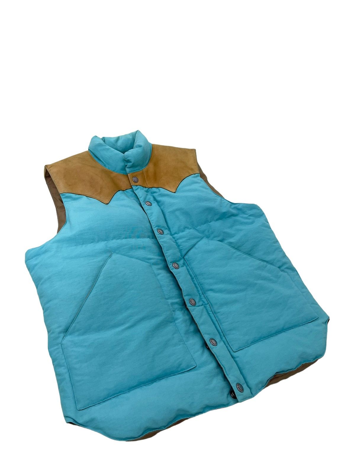 Sugar Cane Down Vest Jacket Sugar Cane Leather Part Westerner 4🟩4 Size US M / EU 48-50 / 2 - 2 Thumbnail