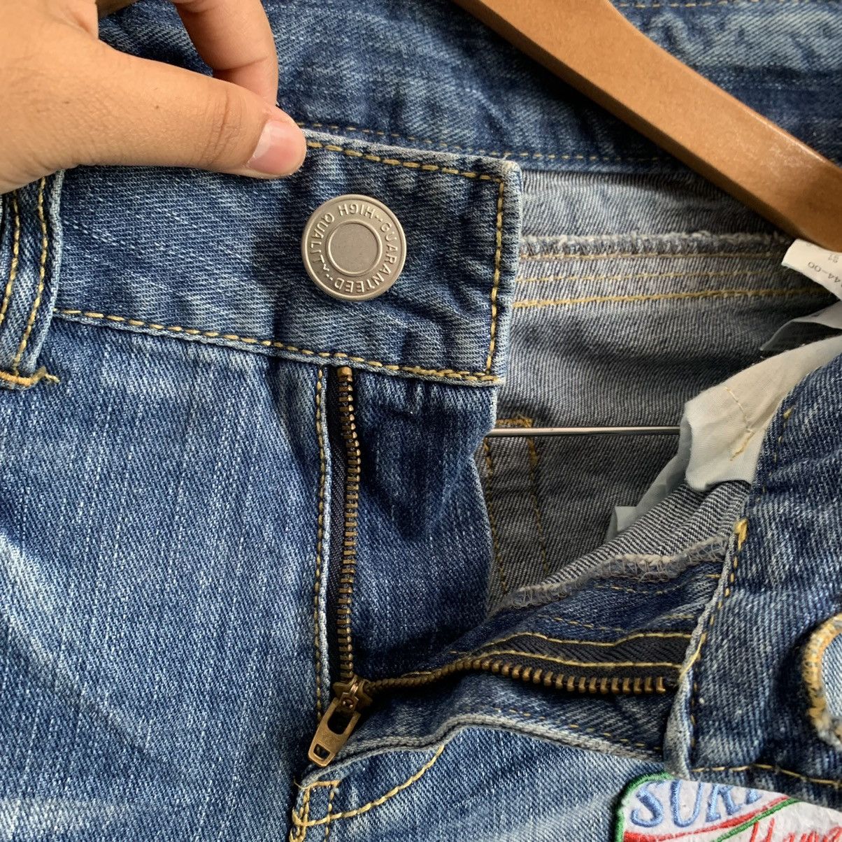 Hysteric Glamour Surf Style Girls Flare Inspired HG Distressed Denim Jeans Size US 32 / EU 48 - 6 Thumbnail