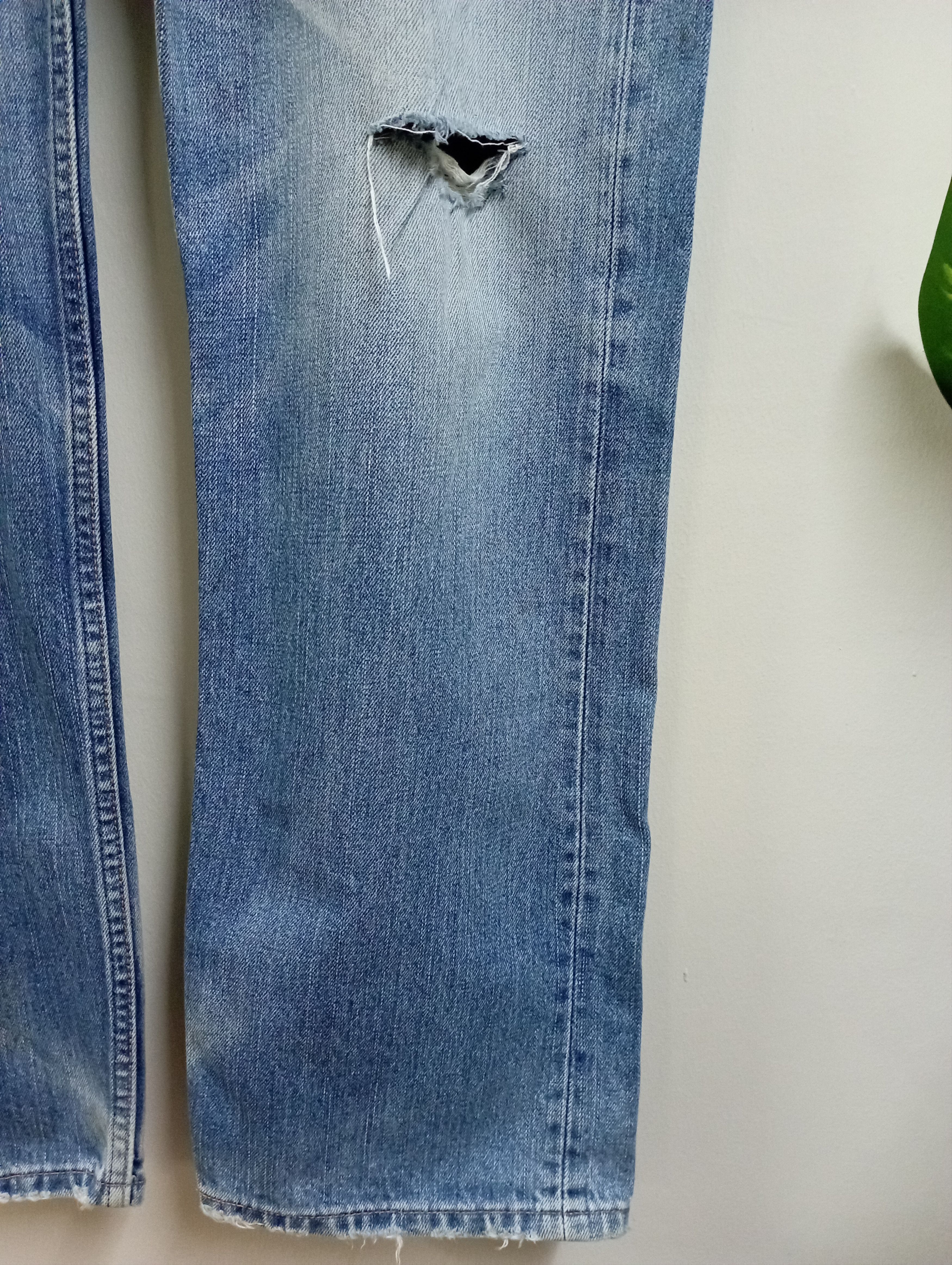 Levi's Vintage Levi's 553 Japan Blue Wash Distessed Jeans Size US 34 / EU 50 - 5 Thumbnail