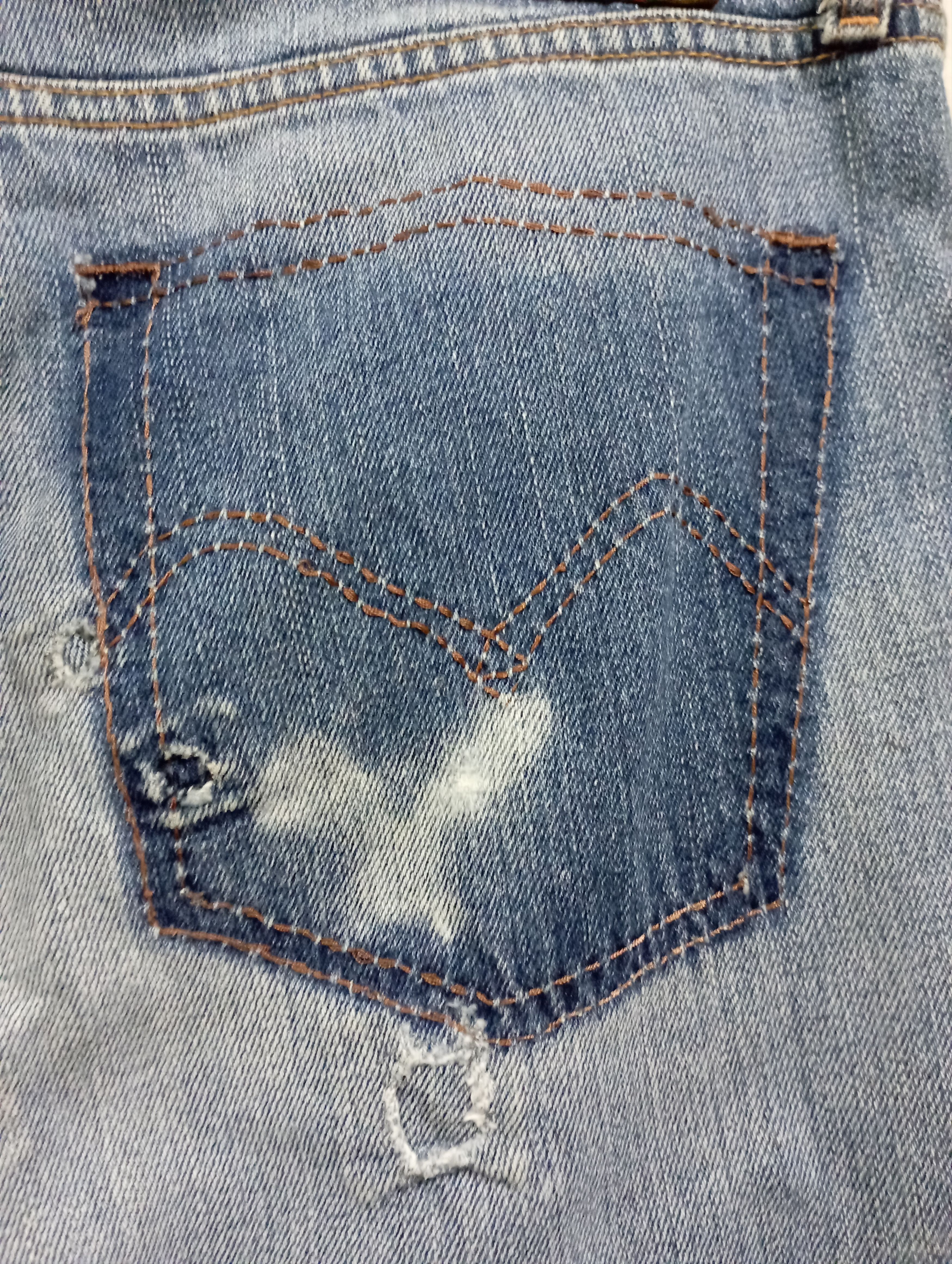 Levi's Vintage Levi's 553 Japan Blue Wash Distessed Jeans Size US 34 / EU 50 - 14 Thumbnail