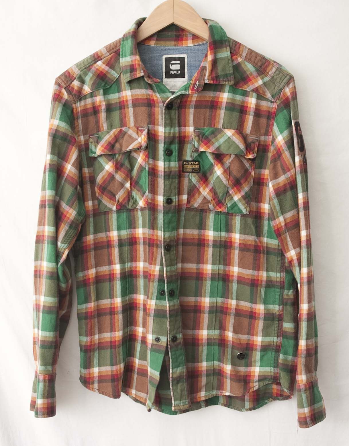G-Star G Star Raw Shirt Flannel Plaid Size M Size US M / EU 48-50 / 2 - 1 Thumbnail