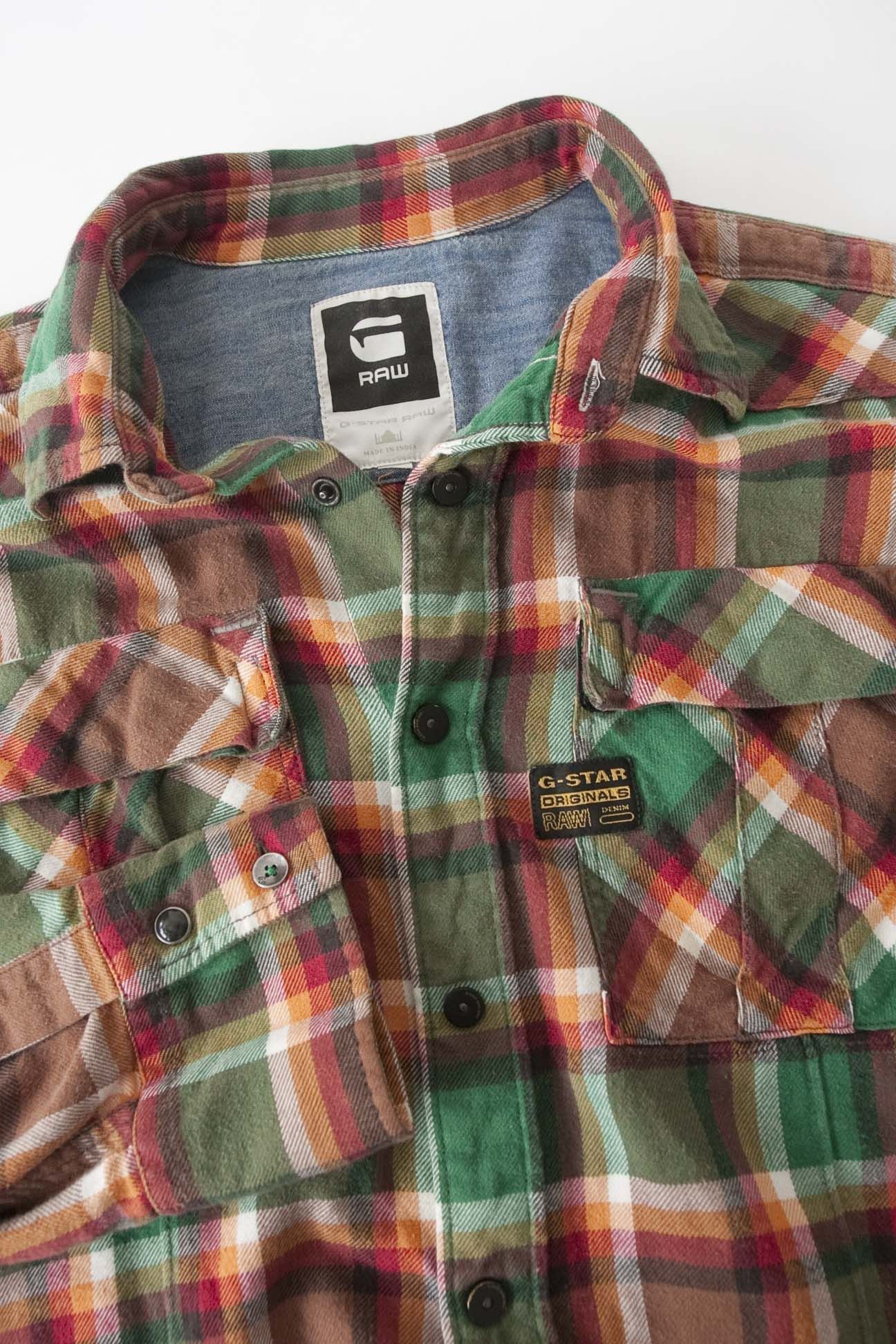 G-Star G Star Raw Shirt Flannel Plaid Size M Size US M / EU 48-50 / 2 - 5 Thumbnail