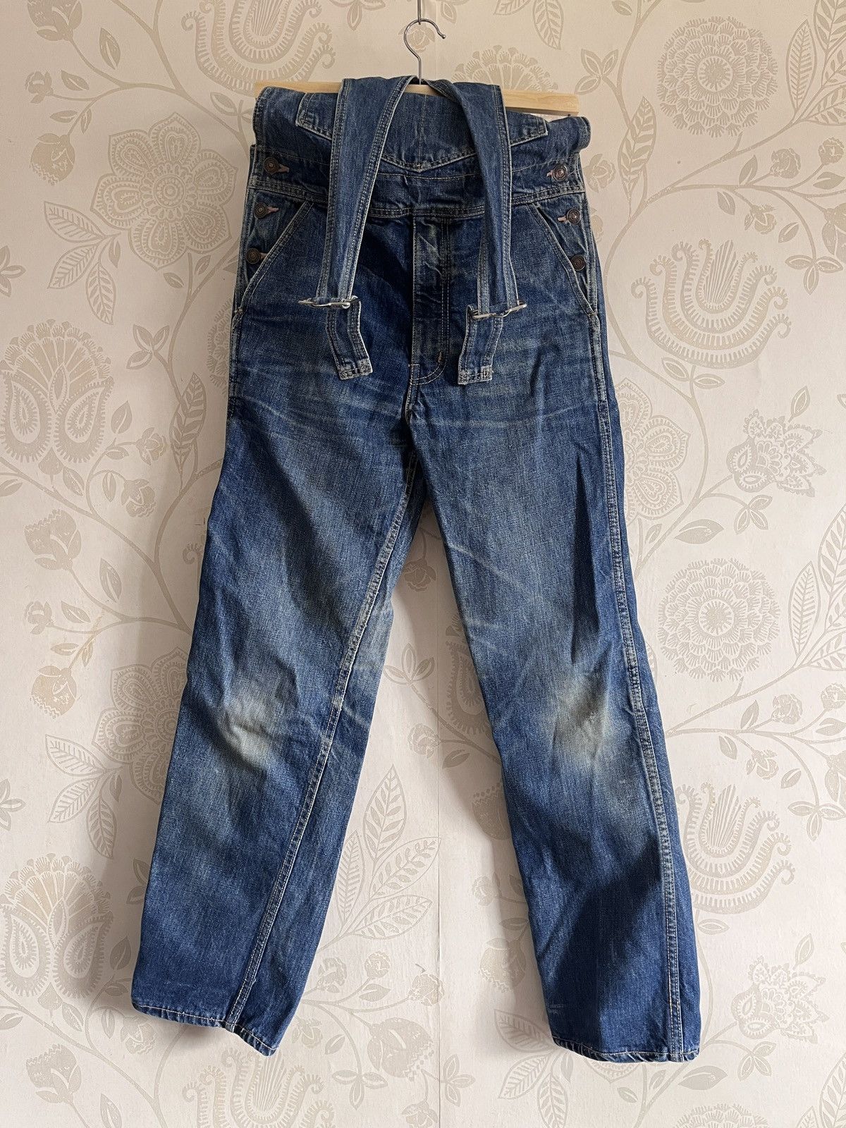 Edwin × Vintage Vintage Edwin Overalls Carpenter Workers Size US 30 / EU 46 - 24 Thumbnail