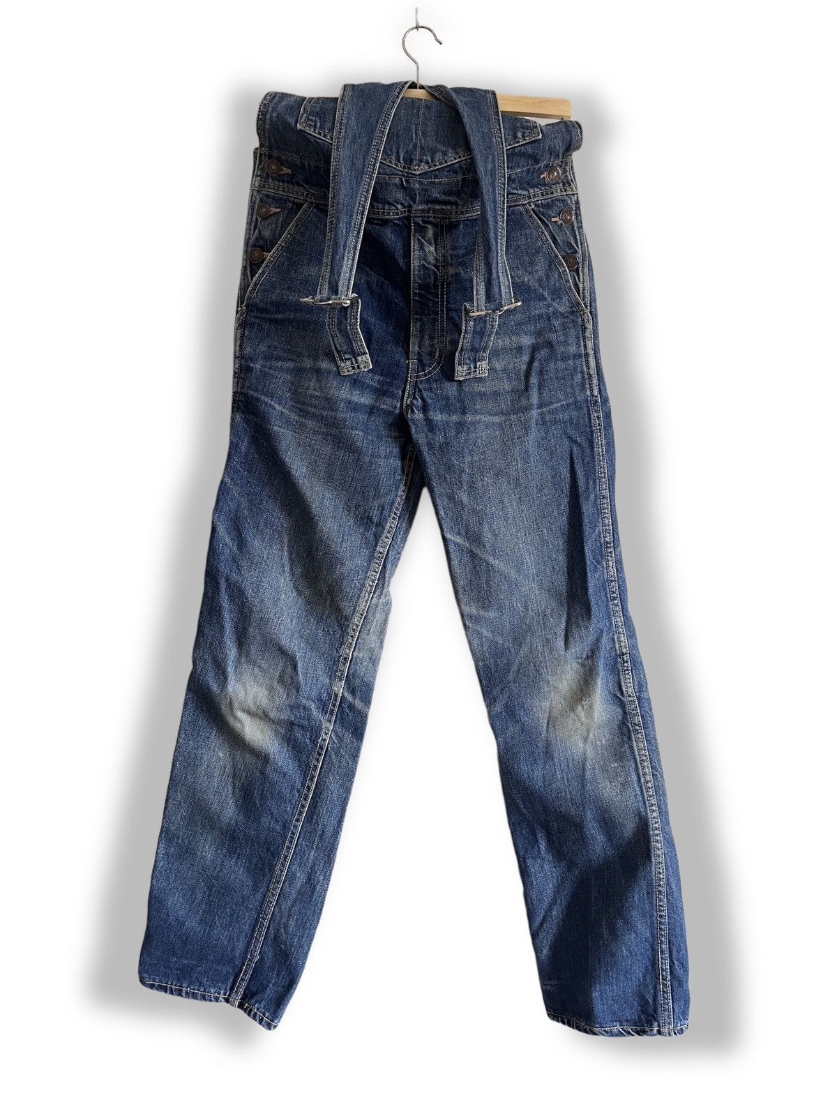 Edwin × Vintage Vintage Edwin Overalls Carpenter Workers Size US 30 / EU 46 - 1 Thumbnail