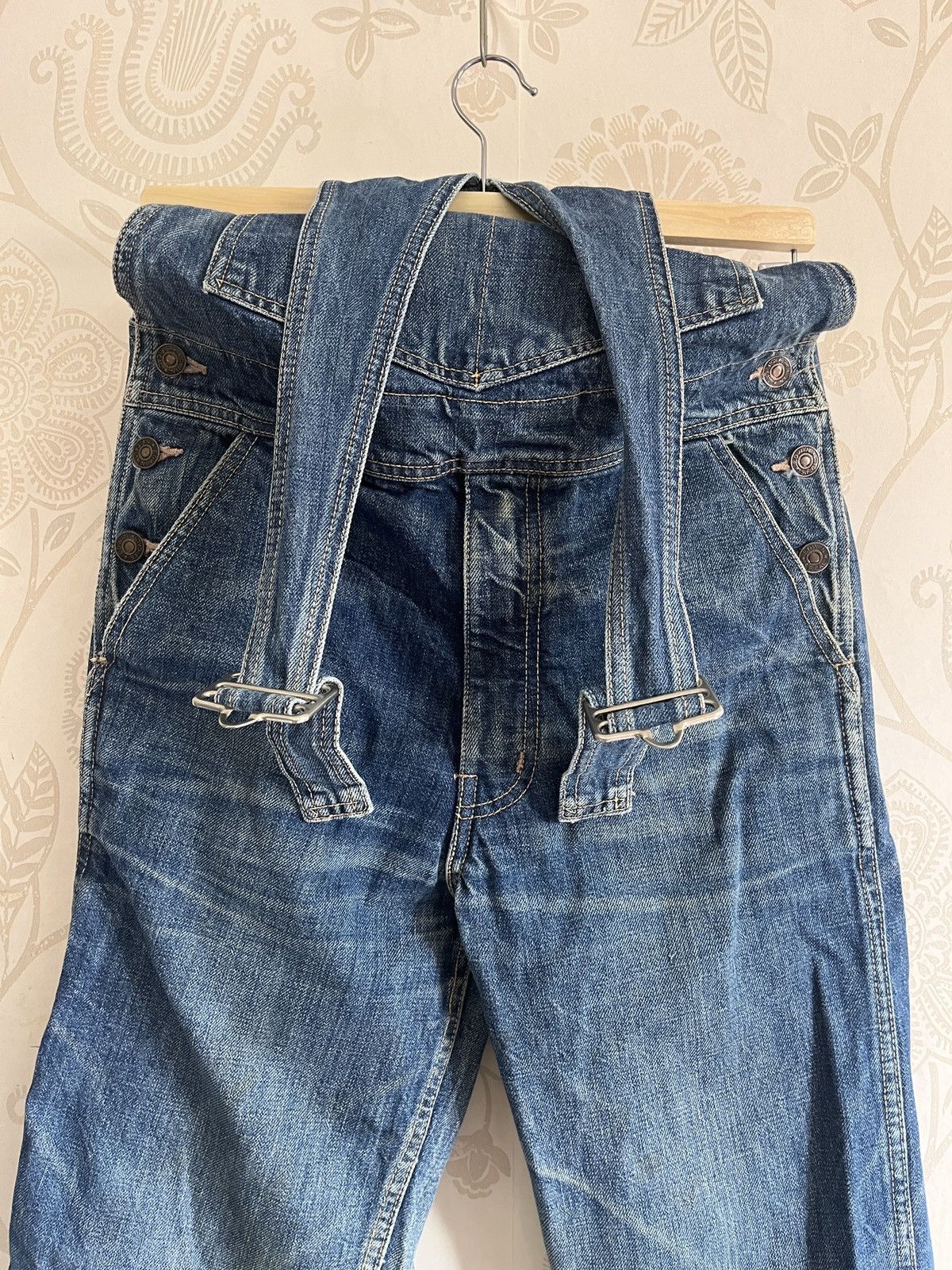 Edwin × Vintage Vintage Edwin Overalls Carpenter Workers Size US 30 / EU 46 - 7 Thumbnail
