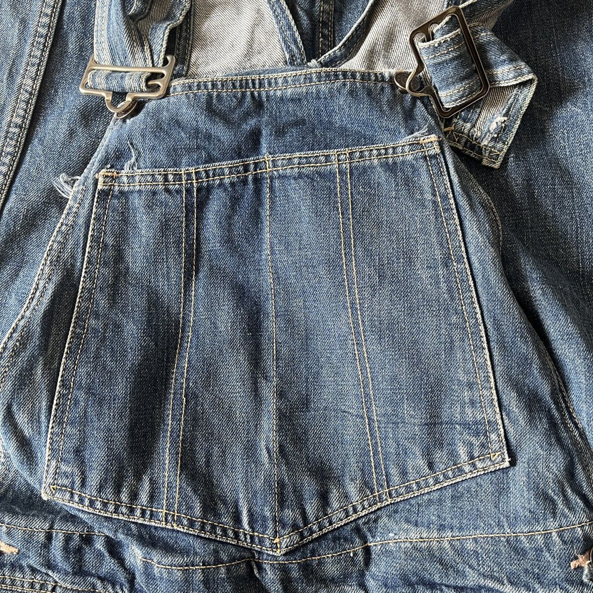 Edwin × Vintage Vintage Edwin Overalls Carpenter Workers Size US 30 / EU 46 - 12 Thumbnail