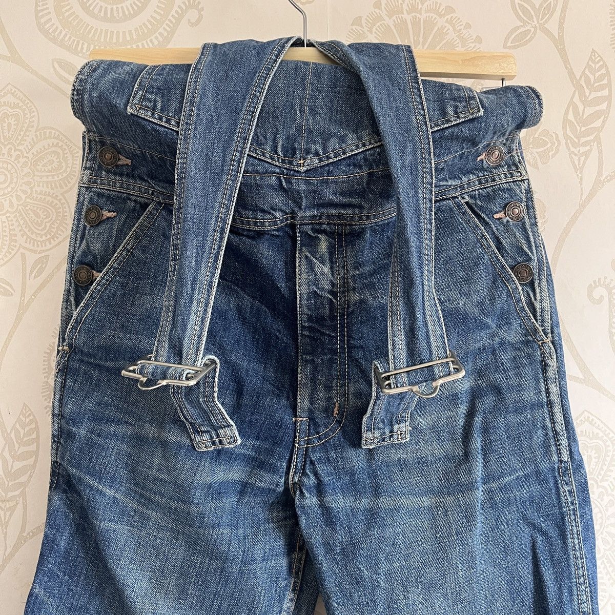 Edwin × Vintage Vintage Edwin Overalls Carpenter Workers Size US 30 / EU 46 - 8 Thumbnail