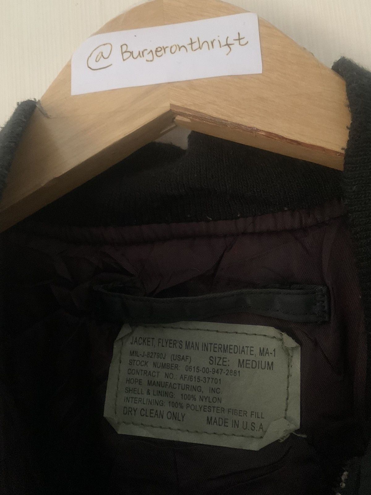 Hope × Vintage Vintage Hope Mfg FBI Bomber Flight Jacket Size US M / EU 48-50 / 2 - 15 Thumbnail