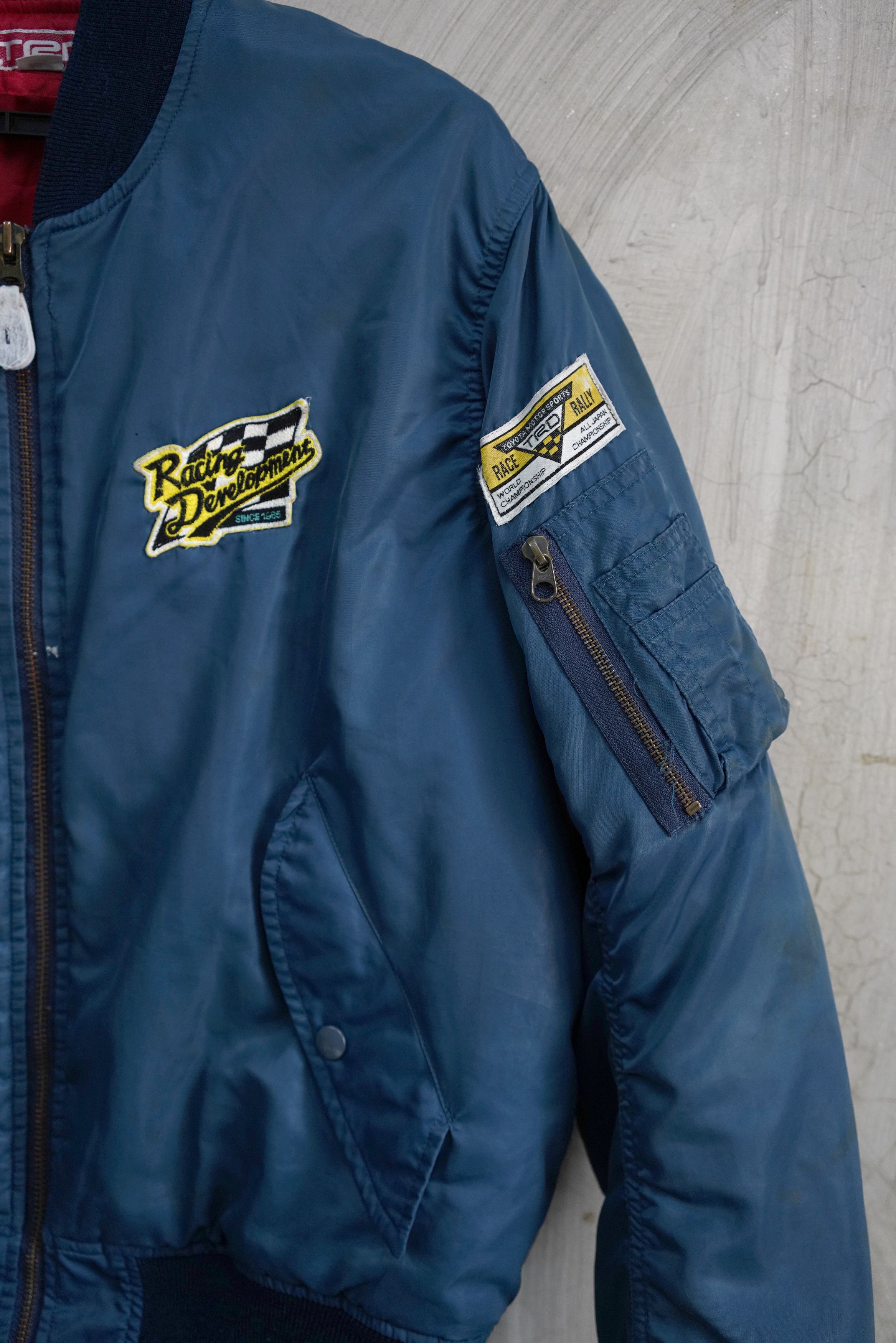 Vintage 🔥RARE🔥 Vintage Toyota TRD Bomber Jacket Size US L / EU 52-54 / 3 - 3 Thumbnail