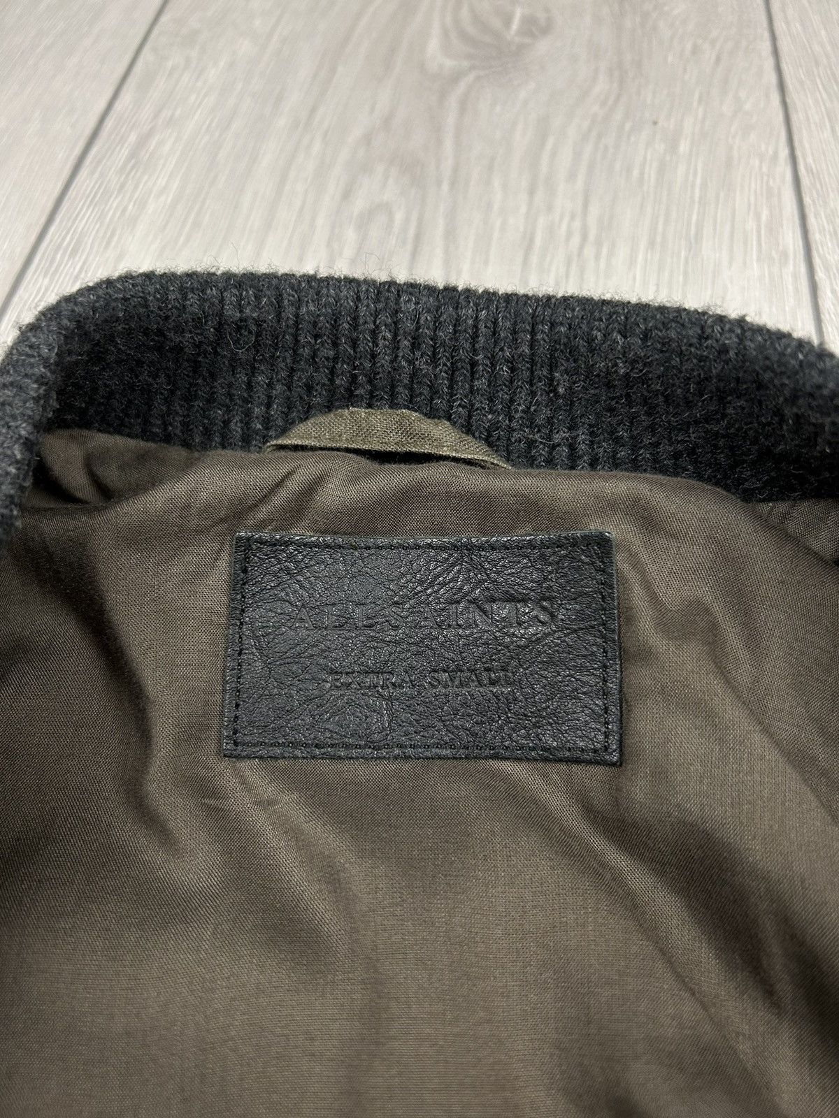 Allsaints AllSaints Bomber Jacket Linen Leather Size US S / EU 44-46 / 1 - 5 Thumbnail