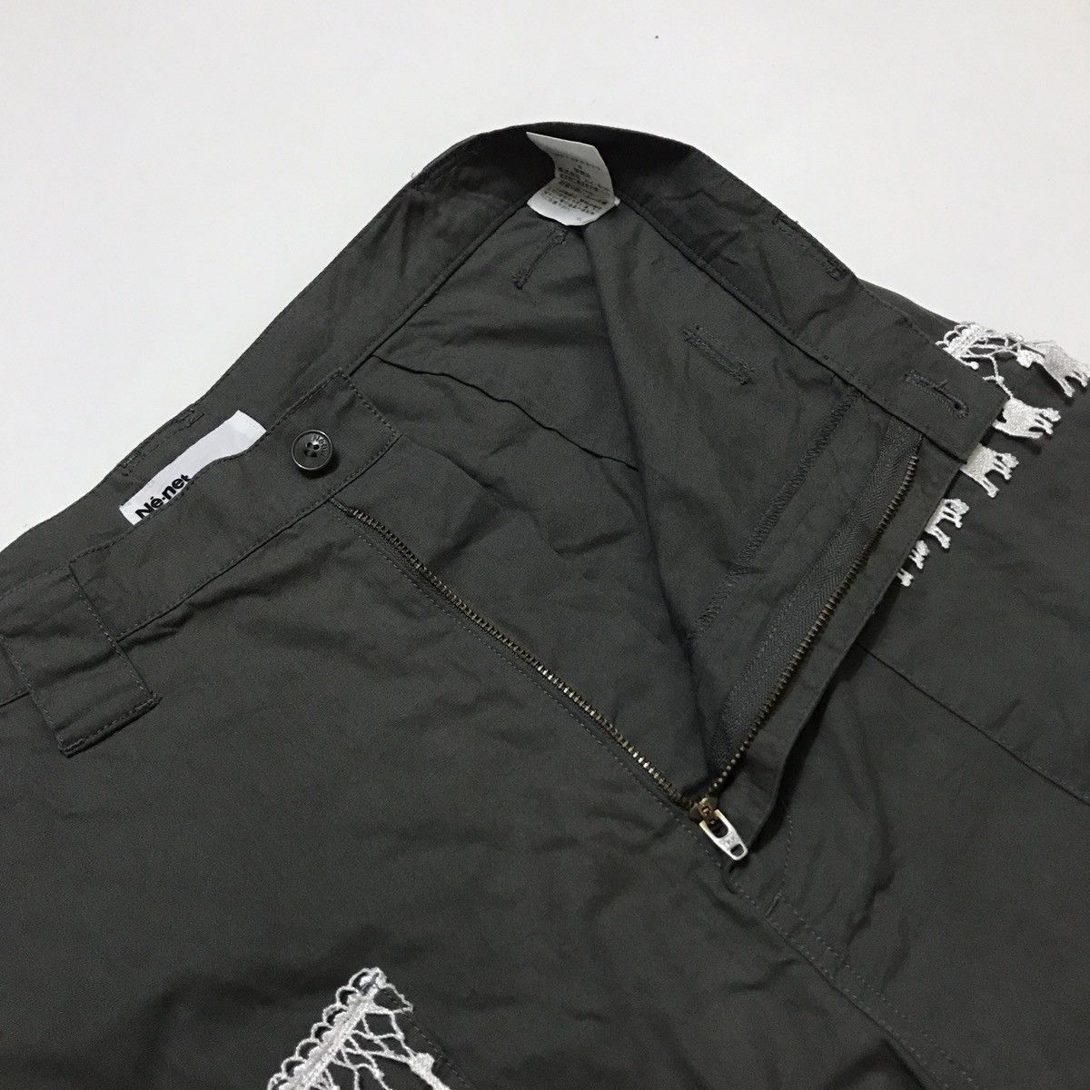 Issey Miyake × Ne-Net Issey Miyake Ne-Net Camel Embellished Wide Pants Size US 30 / EU 46 - 5 Thumbnail