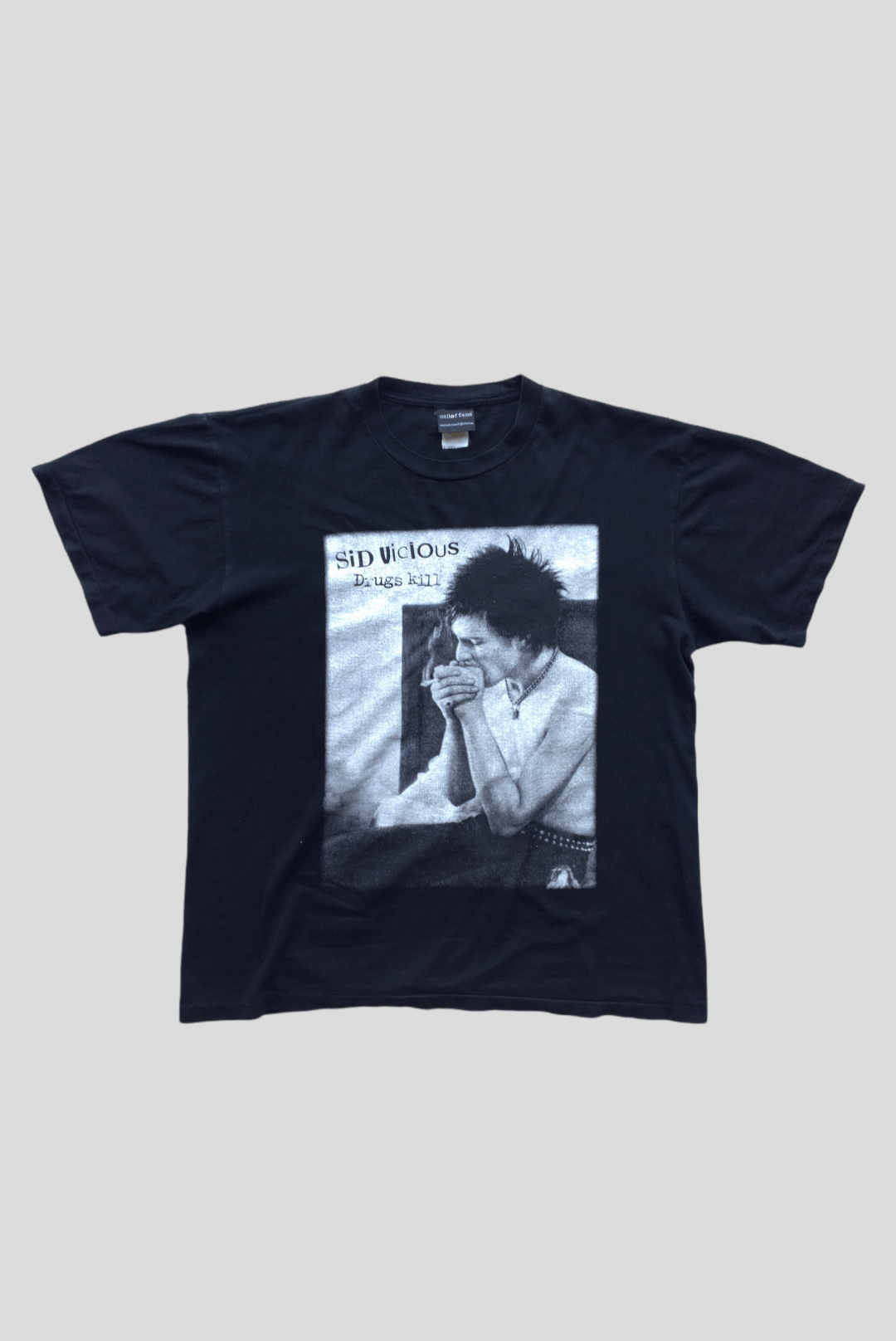 Bees Knees Tees - T-Shirt Omaggio Sid Vicious, 100% Cotone, Taglie Forti (S-XXXL)