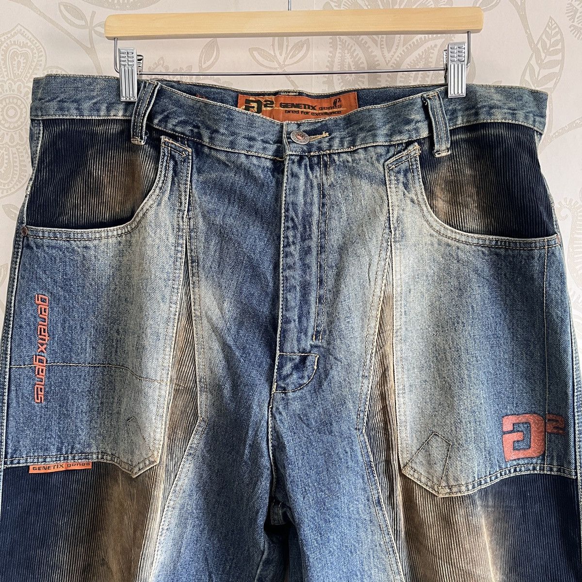 Genetic Denim × Vintage Vintage Genetix Denim G2 Genee Baggy Skategang Streetwear Size US 40 / EU 56 - 17 Thumbnail
