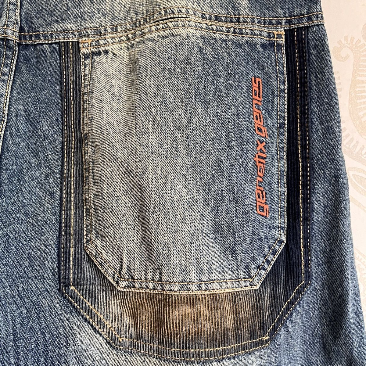 Genetic Denim × Vintage Vintage Genetix Denim G2 Genee Baggy Skategang Streetwear Size US 40 / EU 56 - 8 Thumbnail