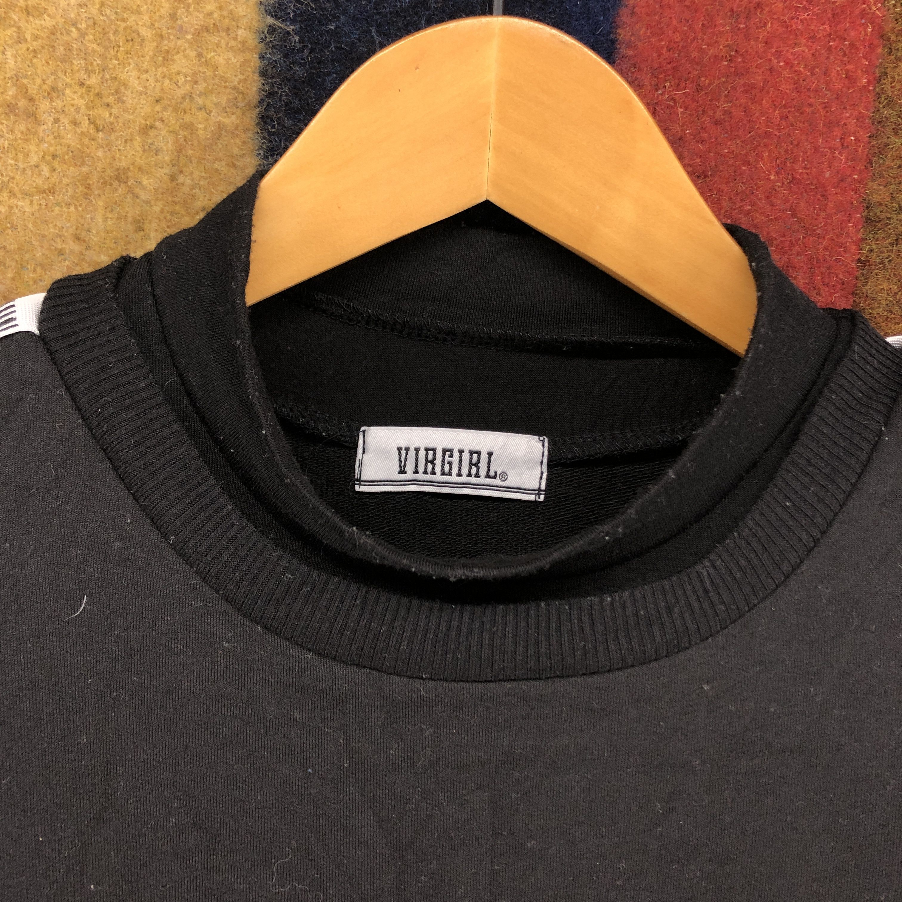 Japanese Brand VIRGIRL Side Tape Made In Earth Sweatshirt #0329/M Size US L / EU 52-54 / 3 - 7 Thumbnail