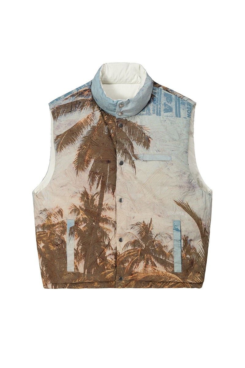 Stussy STUSSY SUTHERLAND REVERSIBLE VEST - BONE | Grailed