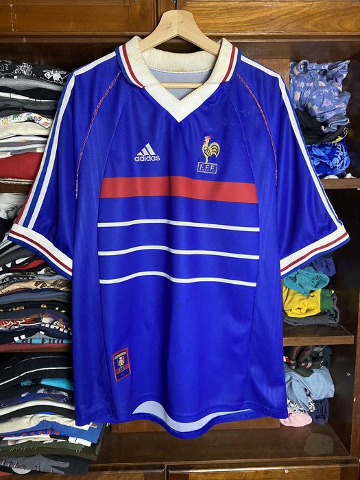 Adidas Vintage 90s France Adidas Soccer Football Jersey | Grailed