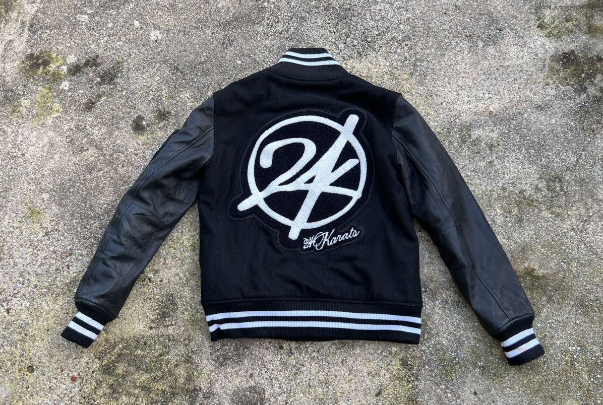 Japanese Brand 24 Karats Spell Out Embroidered Logo Jacket Size US M / EU 48-50 / 2 - 1 Thumbnail