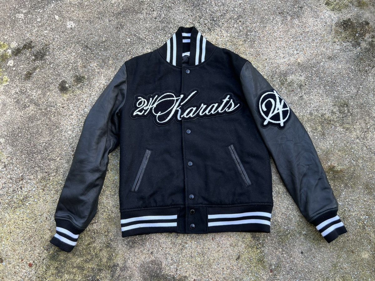 Japanese Brand 24 Karats Spell Out Embroidered Logo Jacket Size US M / EU 48-50 / 2 - 2 Thumbnail