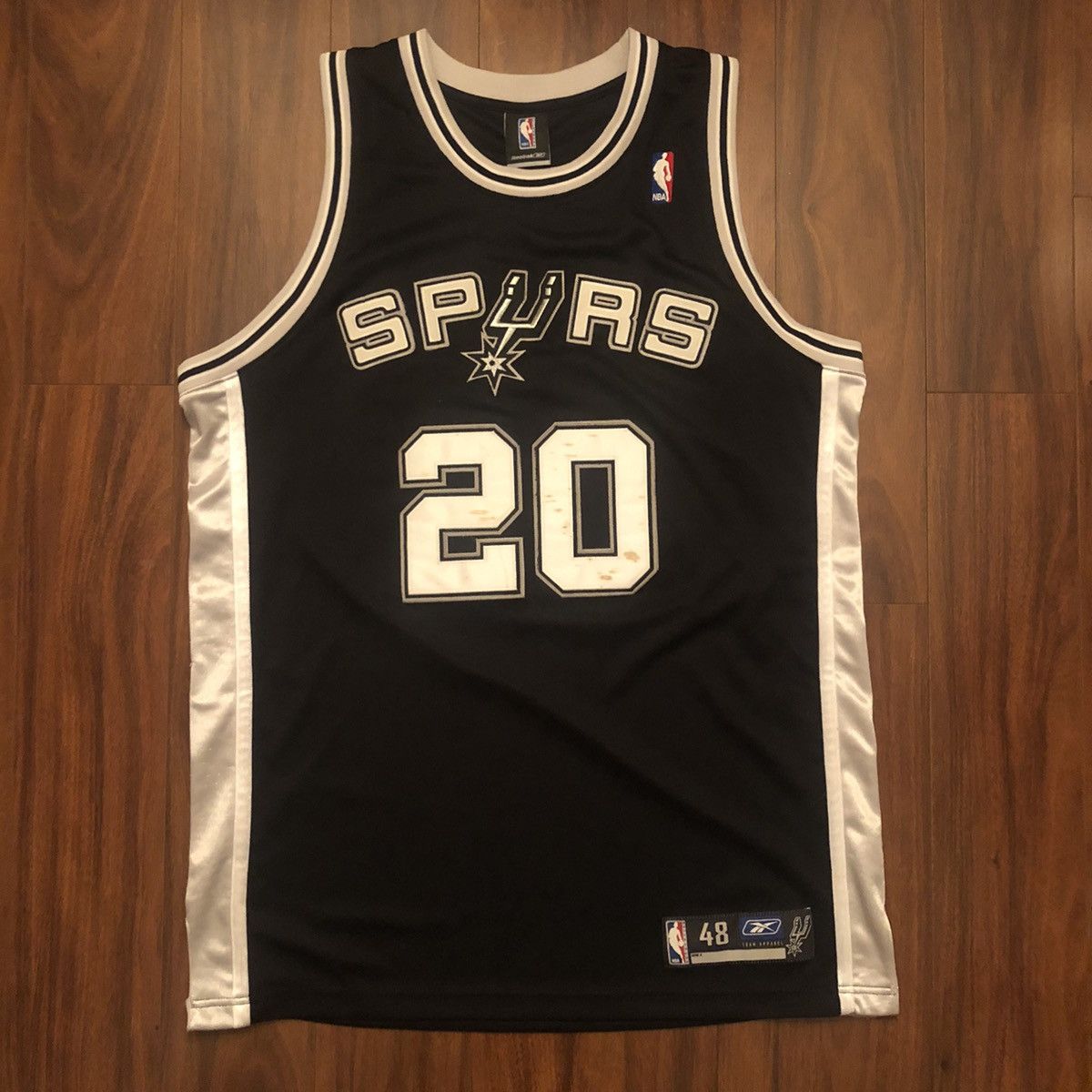 NBA Authentic Reebok San Antonio Spurs Manu Ginobili Jersey - Main Image