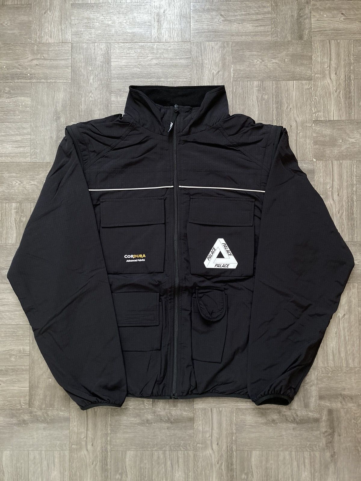 Palace Palace Cordura RS Zip Off Jacket Black Size Large | Grailed