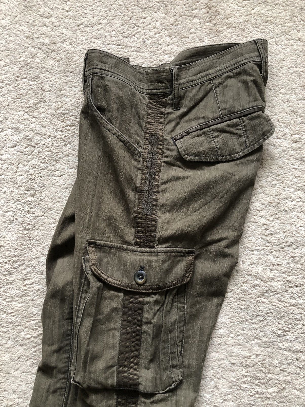 Japanese Brand 1990s Difference Rupert Ankle Zipper Flare Cargo Pant Size US 30 / EU 46 - 10 Thumbnail