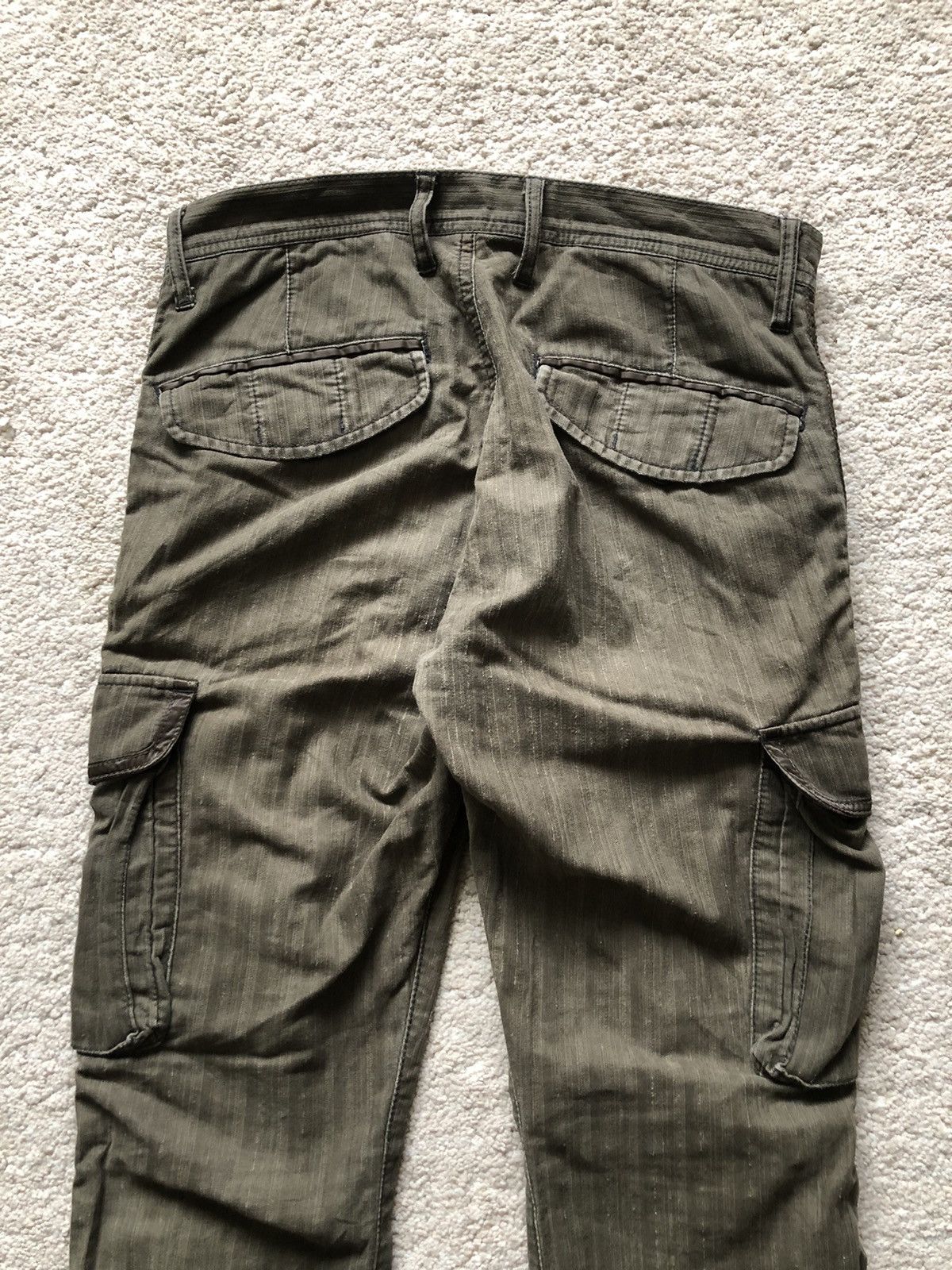 Japanese Brand 1990s Difference Rupert Ankle Zipper Flare Cargo Pant Size US 30 / EU 46 - 7 Thumbnail