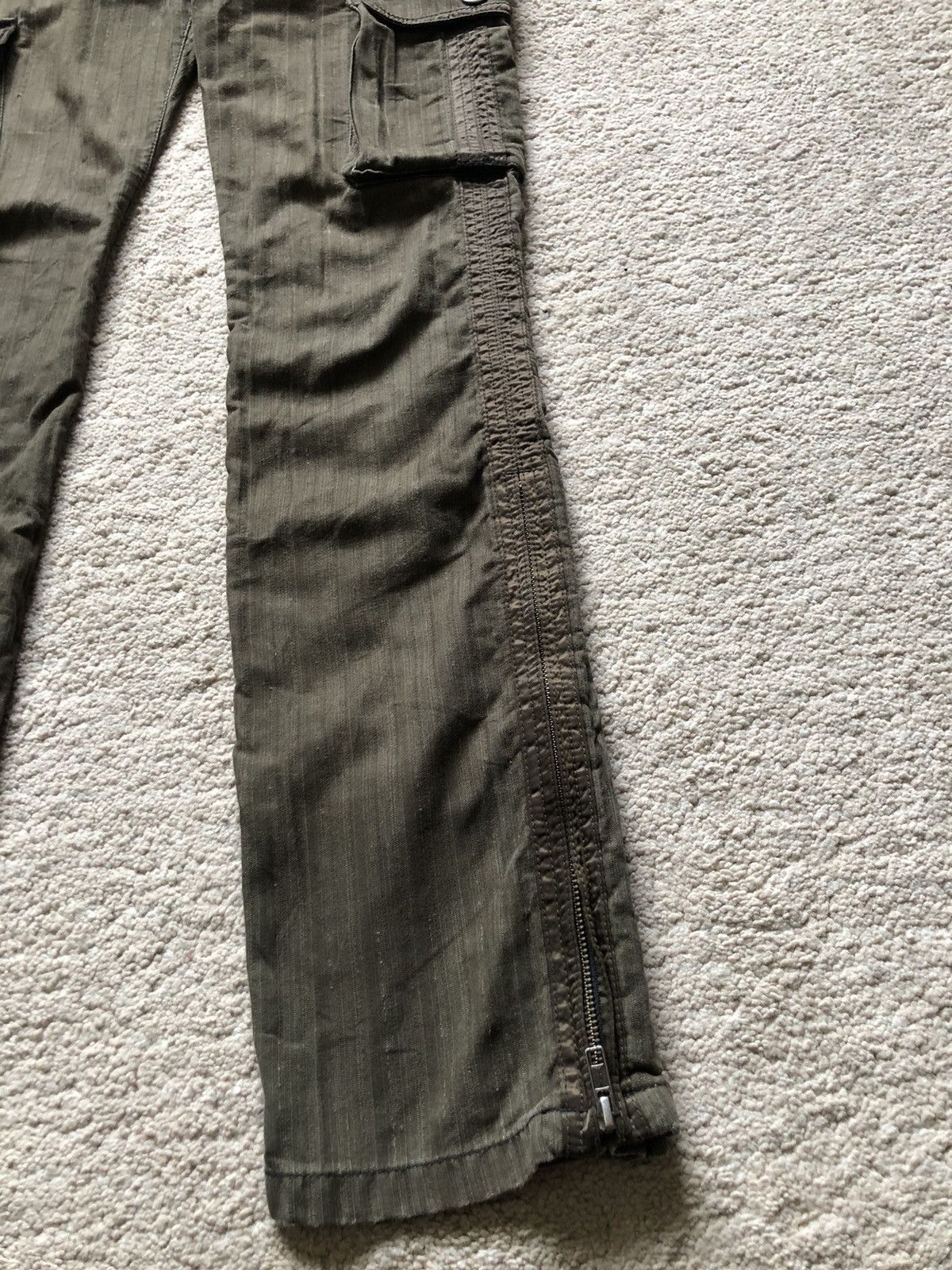 Japanese Brand 1990s Difference Rupert Ankle Zipper Flare Cargo Pant Size US 30 / EU 46 - 5 Thumbnail