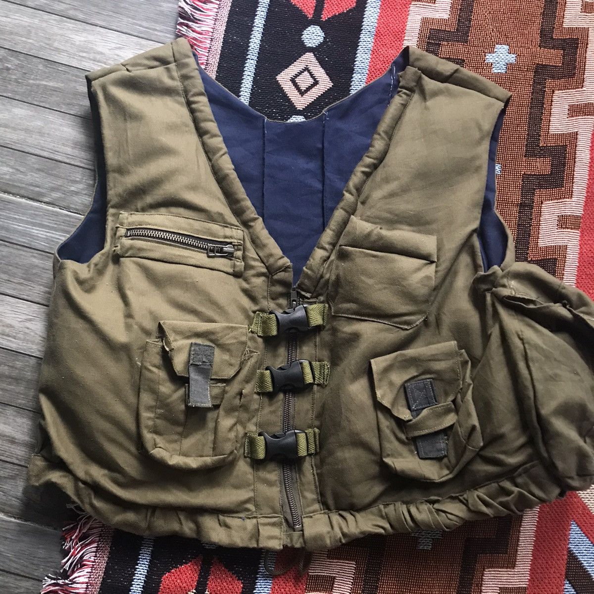 Vintage Military vest army like helmut lang parachute bomber vest Size US S / EU 44-46 / 1 - 2 Thumbnail