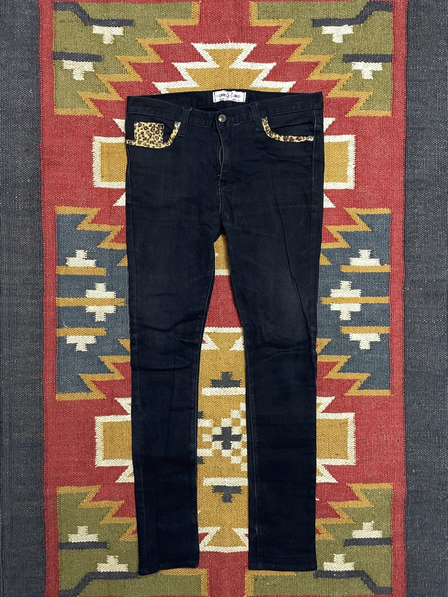 Seditionaries Vicious Circle Cheetah Black Denim 666 Punk